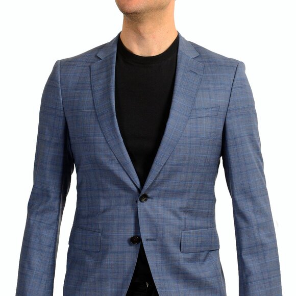 Hugo Boss Men's Huge6/Genius5 Slim Fit 100% Wool Two Button Blazer US 36S IT 46S - Picture 1 of 6